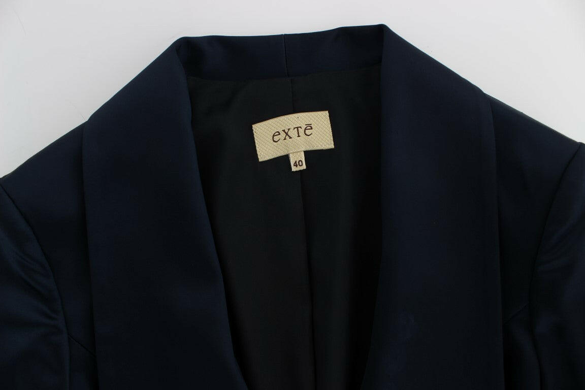 Exte Blue Three Button Single Breasted Blazer Jacket -   -  Exte.