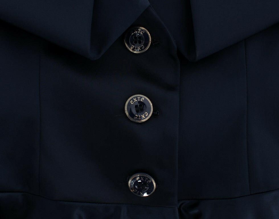 Exte Blue Three Button Single Breasted Blazer Jacket -   -  Exte.