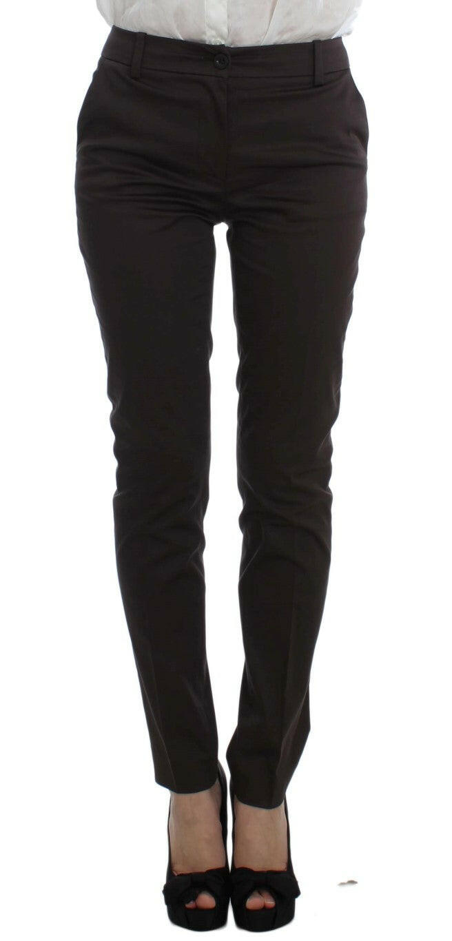 Exte Brown Stretch Two Button Suit -   -  Exte.