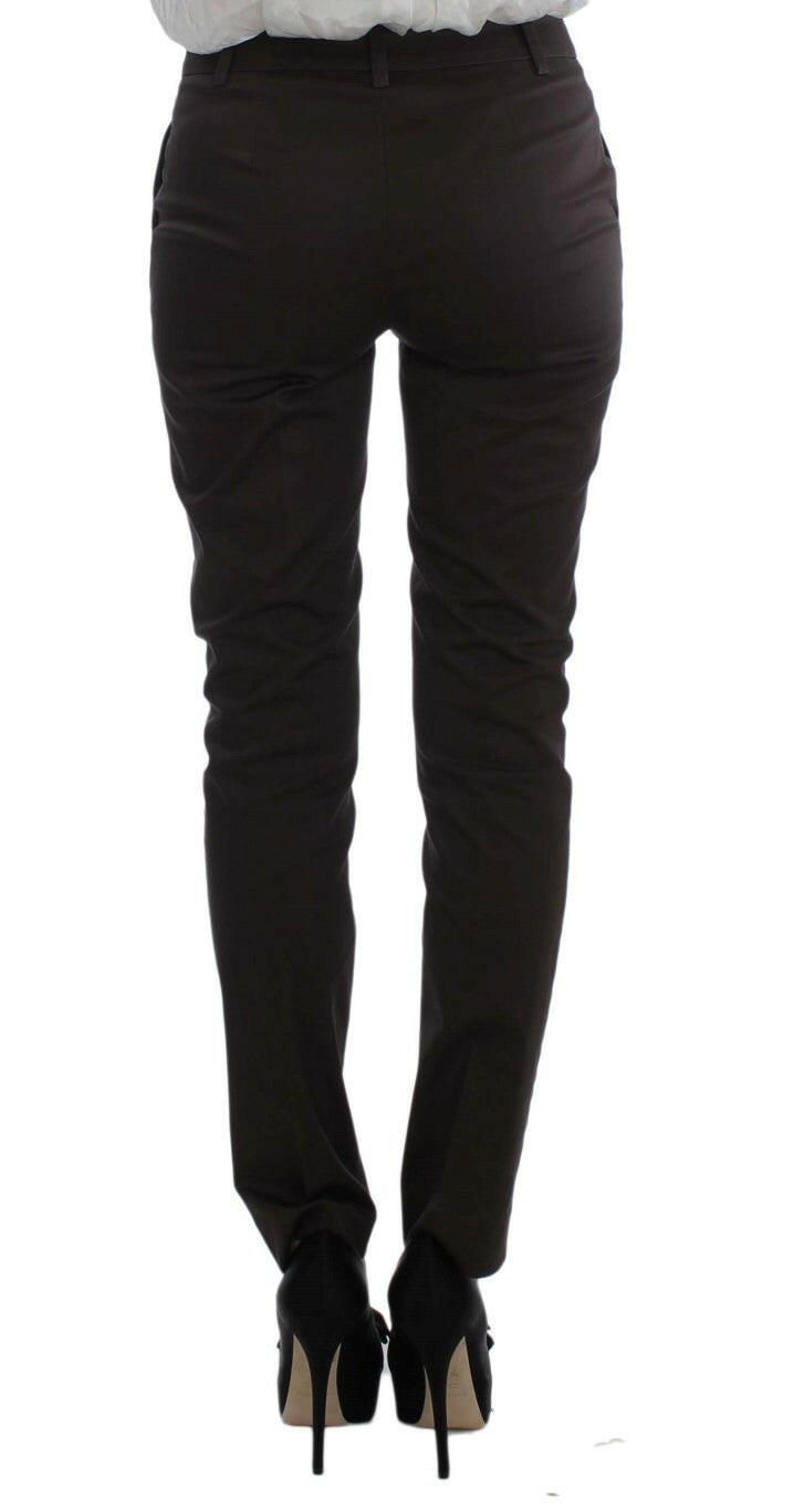Exte Brown Stretch Two Button Suit -   -  Exte.