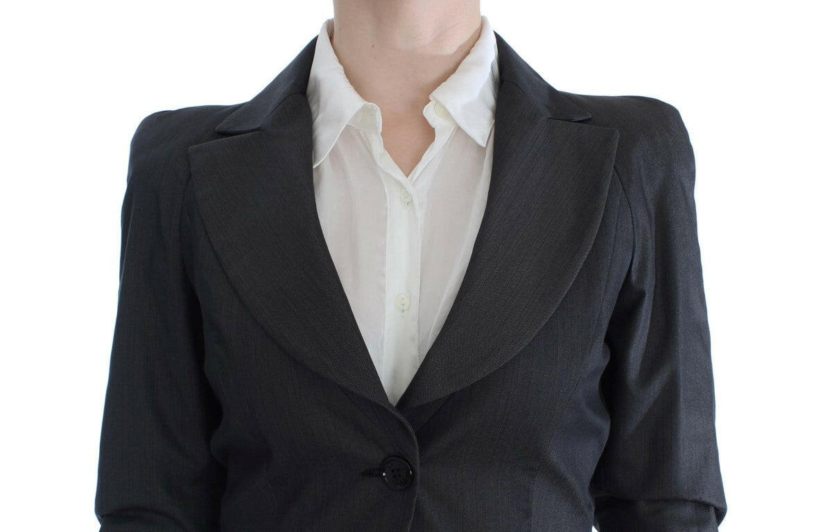 Exte Gray One Button Two Piece Suit -   -  Exte.