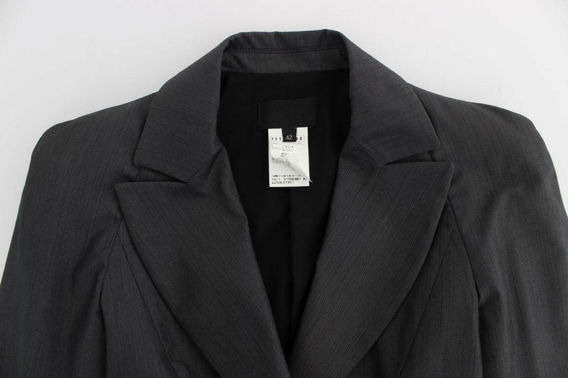 Exte Gray One Button Two Piece Suit -   -  Exte.