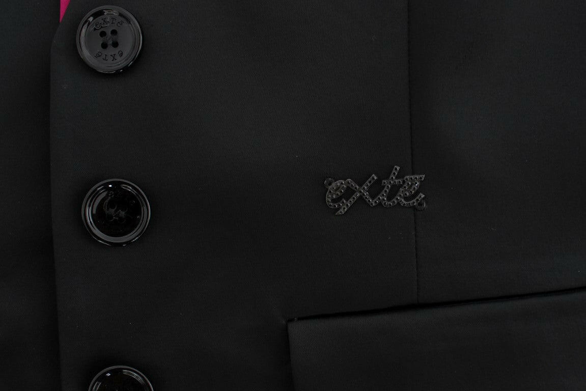 Exte Black Pink Stretch Blazer Jacket -   -  Exte.