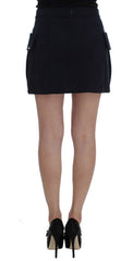 GF Ferre Blue Cotton Denim Mini Skirt -   -  GF Ferre.