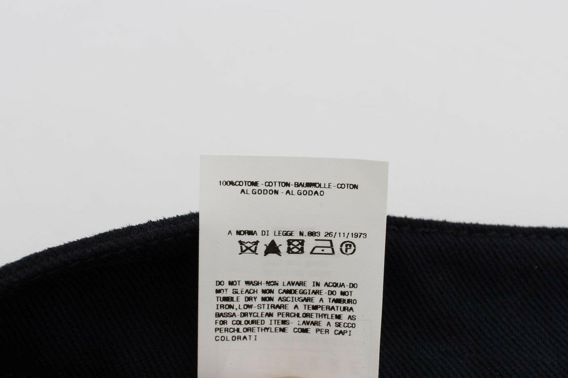 GF Ferre Blue Cotton Denim Mini Skirt -   -  GF Ferre.