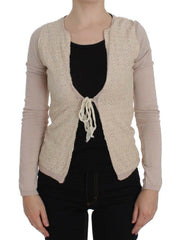 PINK MEMORIES Pink Floral Lace Wrap Sweater -   -  PINK MEMORIES.