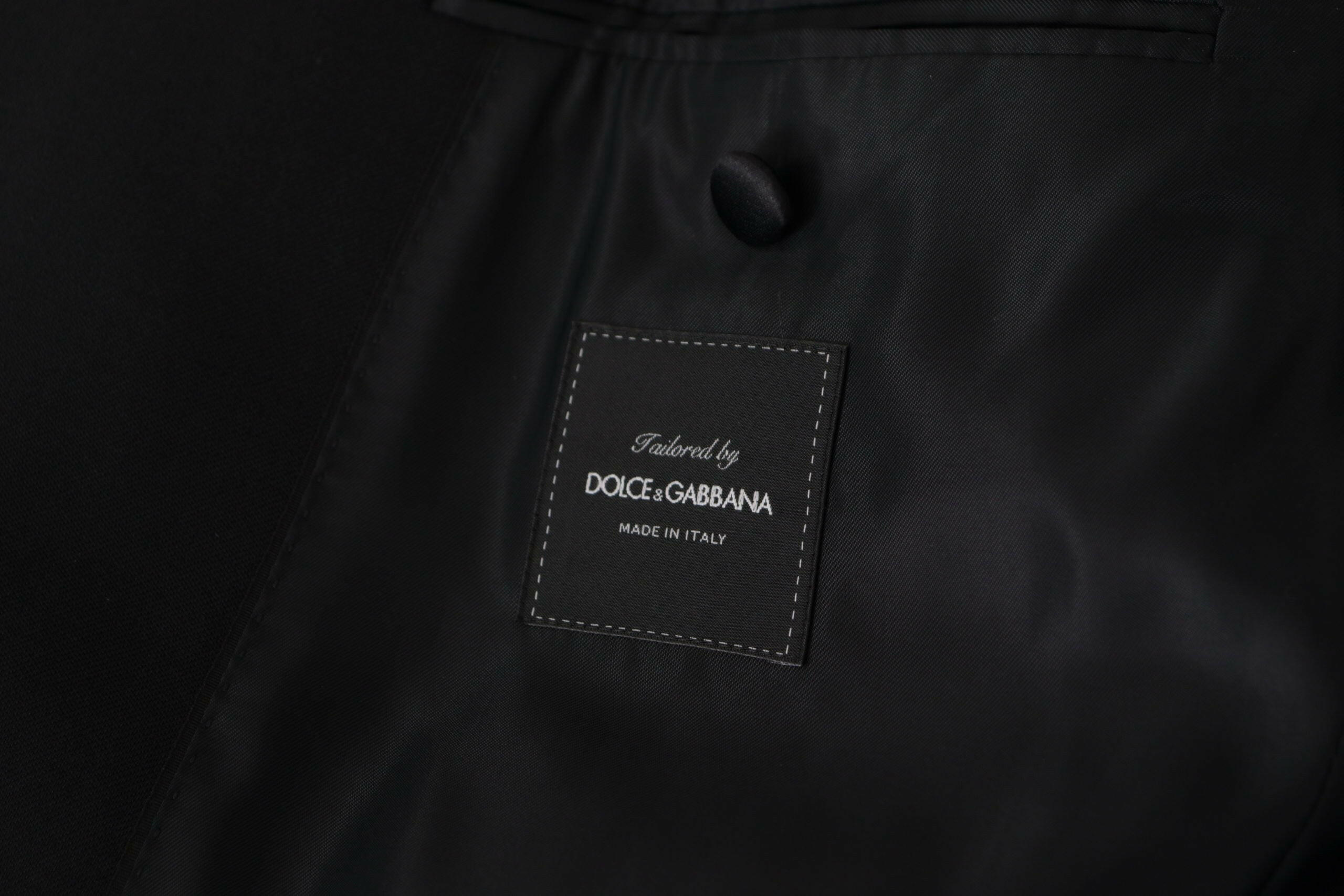 Dolce & Gabbana Black Double Breasted Coat Blazer Jacket -   -  Dolce & Gabbana.