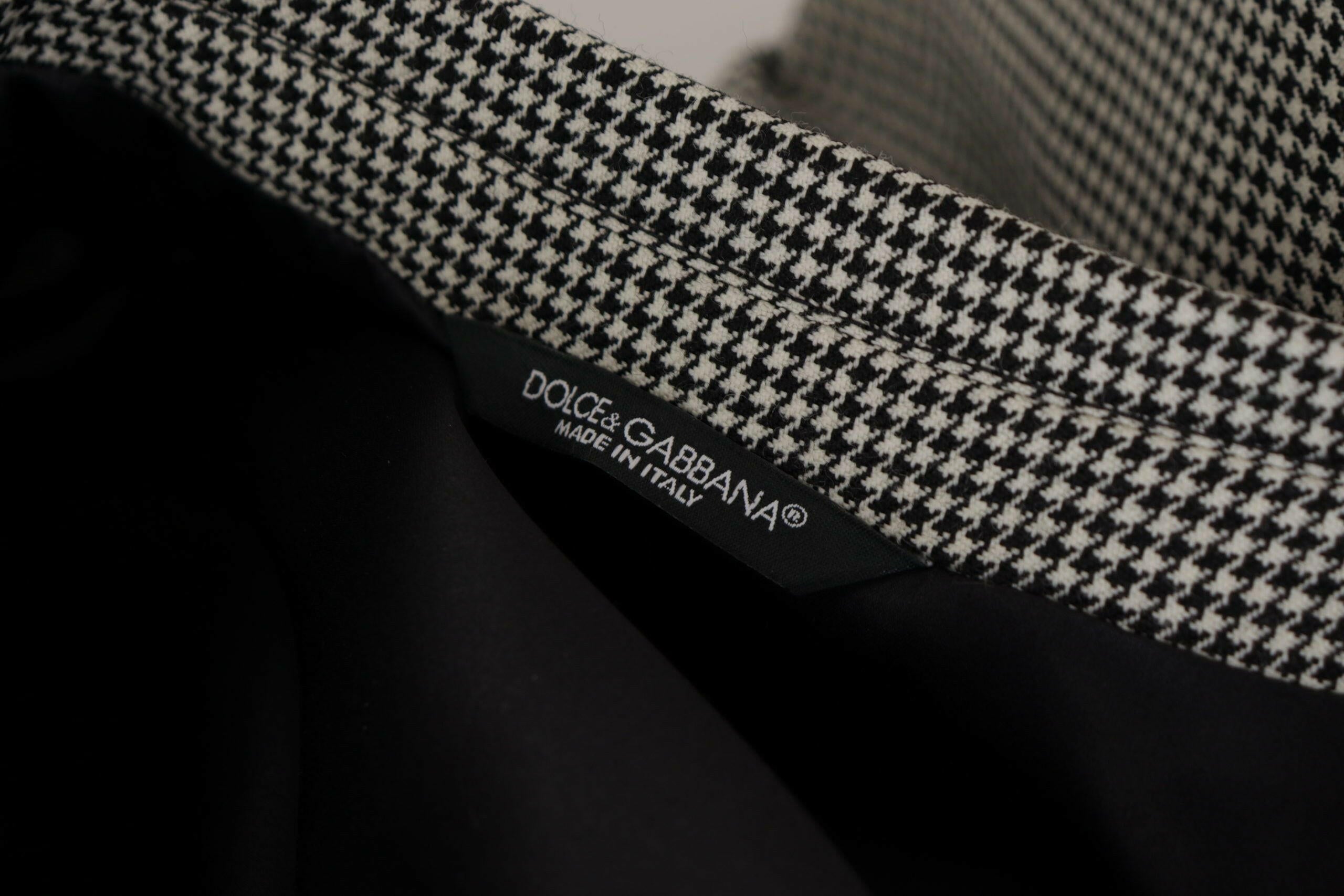 Dolce & Gabbana Gray Checkered Single Breasted Jacket Blazer -   -  Dolce & Gabbana.