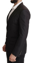 Dolce & Gabbana Black Single Breasted TAORMINA Breasted Blazer -   -  Dolce & Gabbana.