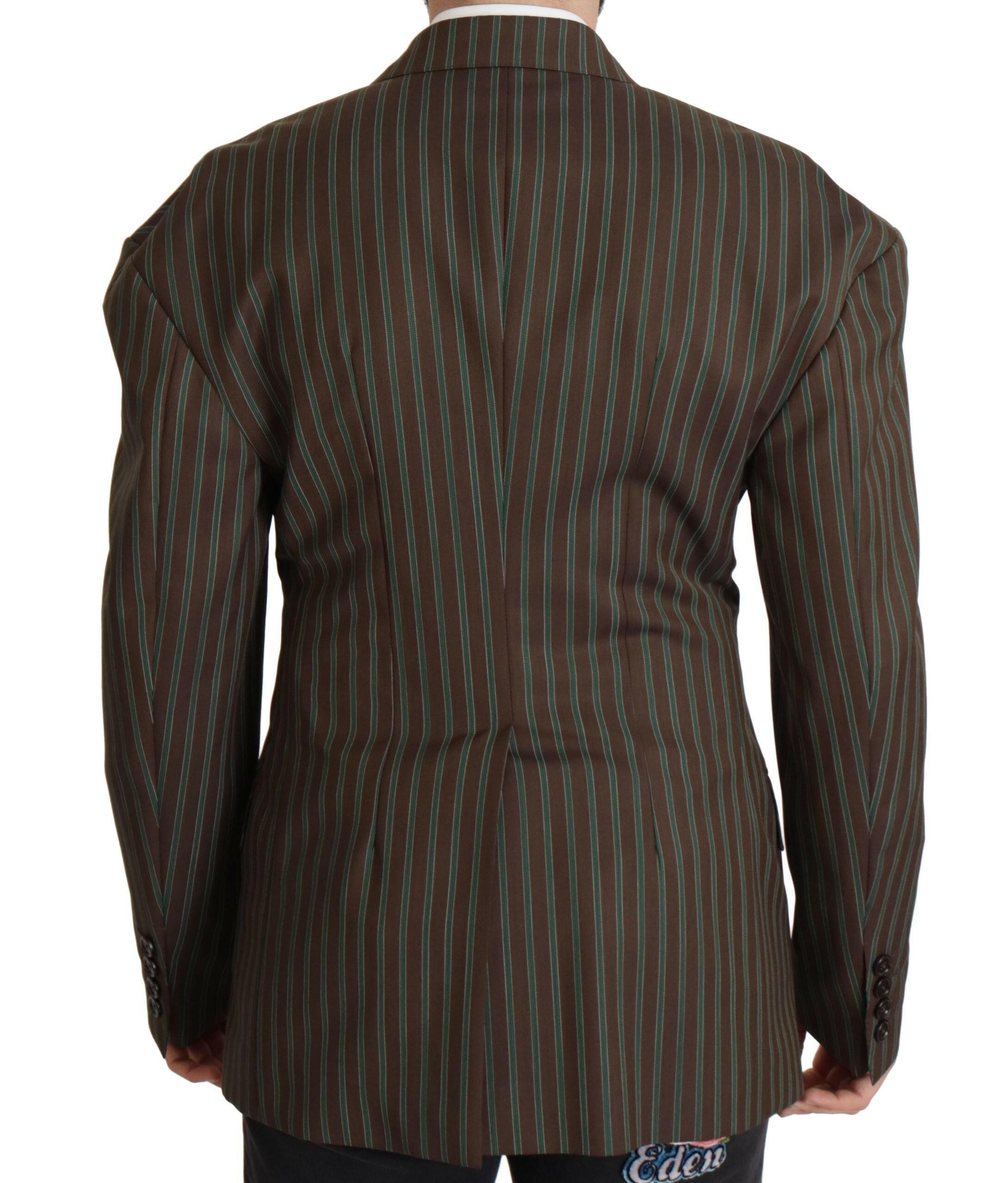 Dolce & Gabbana Multicolor Stripes Double Breasted Blazer -   -  Dolce & Gabbana.