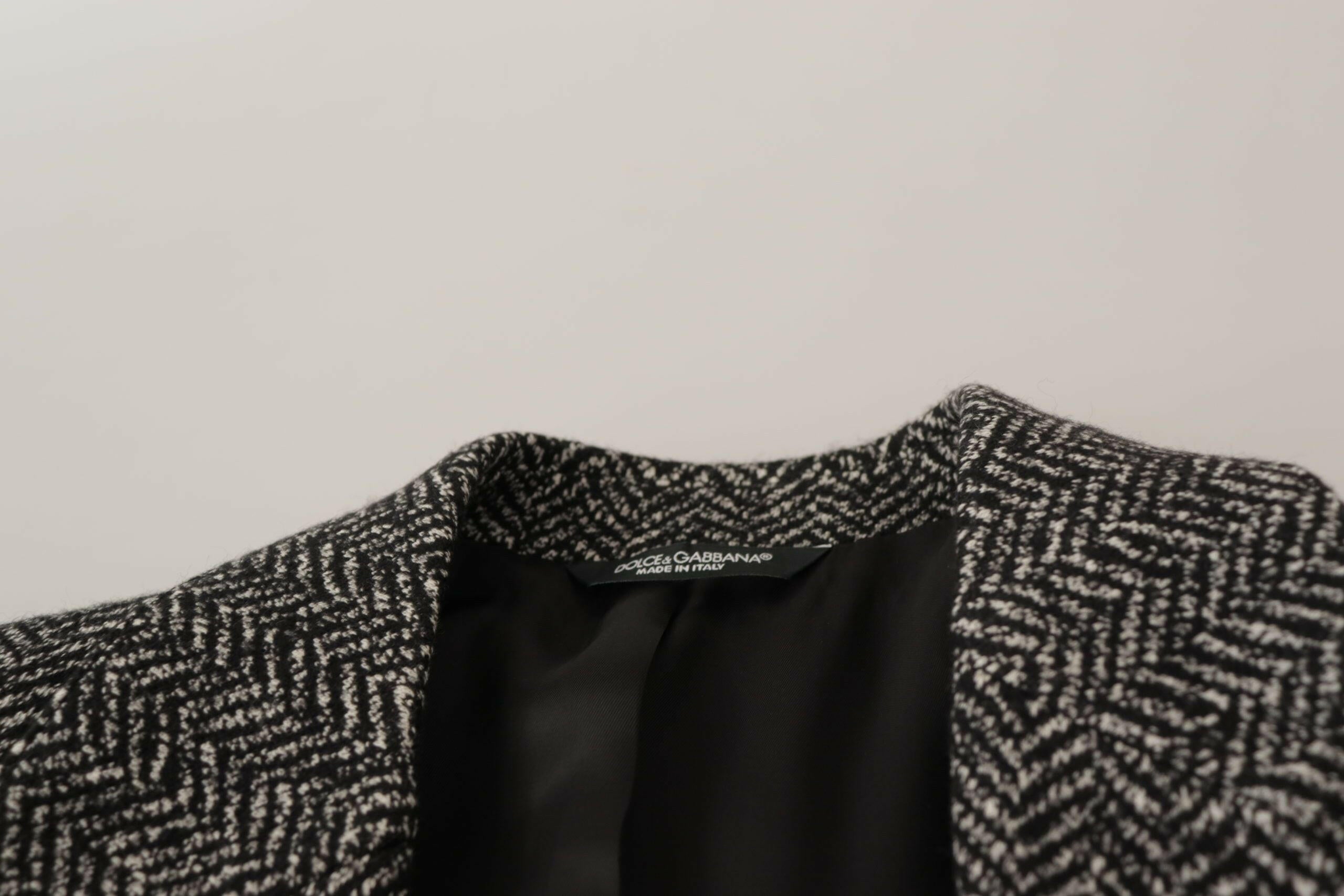Dolce & Gabbana Gray Cotton Single Breasted Fantasy Blazer -   -  Dolce & Gabbana.