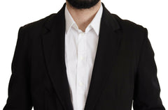 Dolce & Gabbana Black Wool Single Breasted Coat Blazer -   -  Dolce & Gabbana.