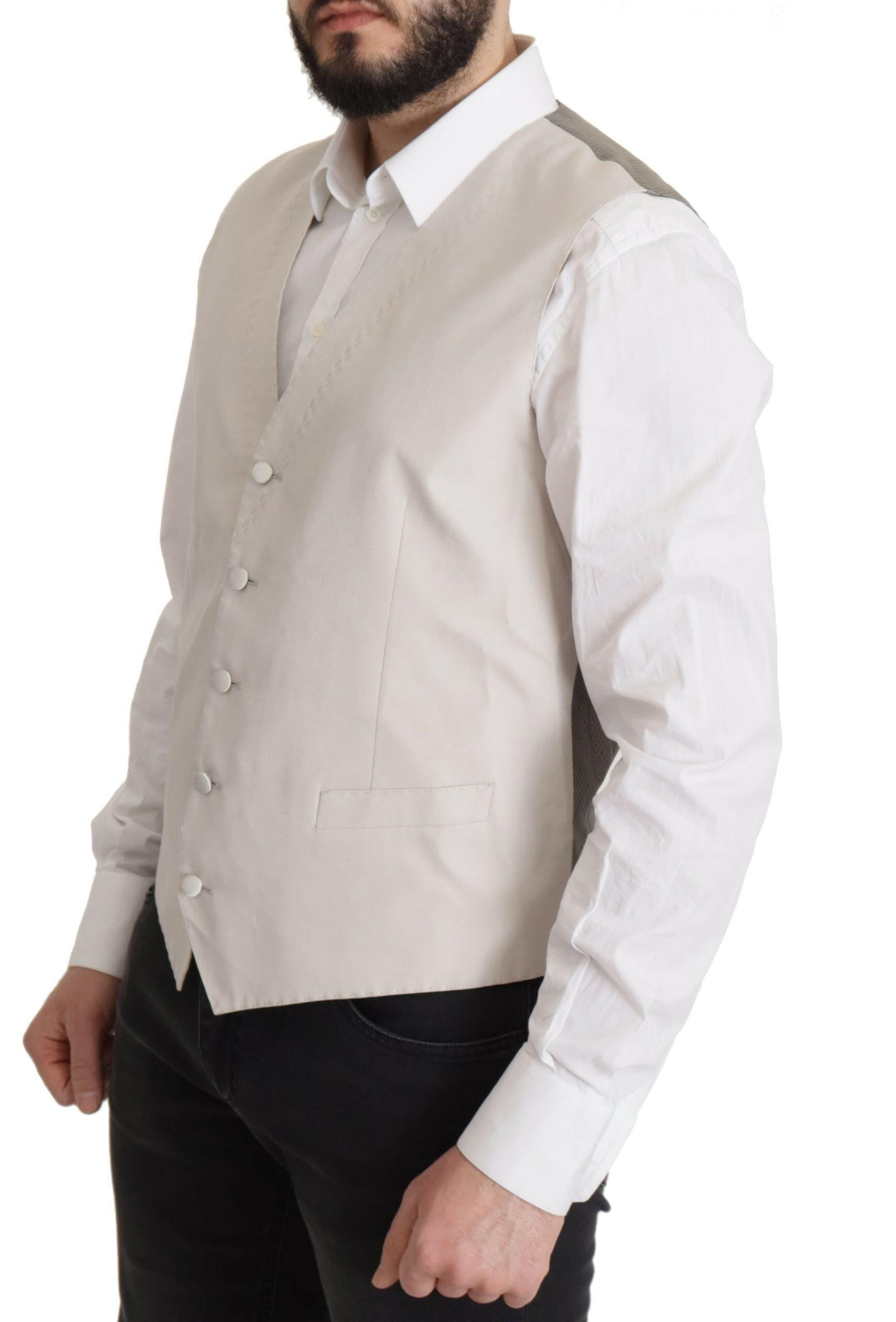 Dolce & Gabbana Gray Silk Single Breasted 2 Pc Blazer -   -  Dolce & Gabbana.
