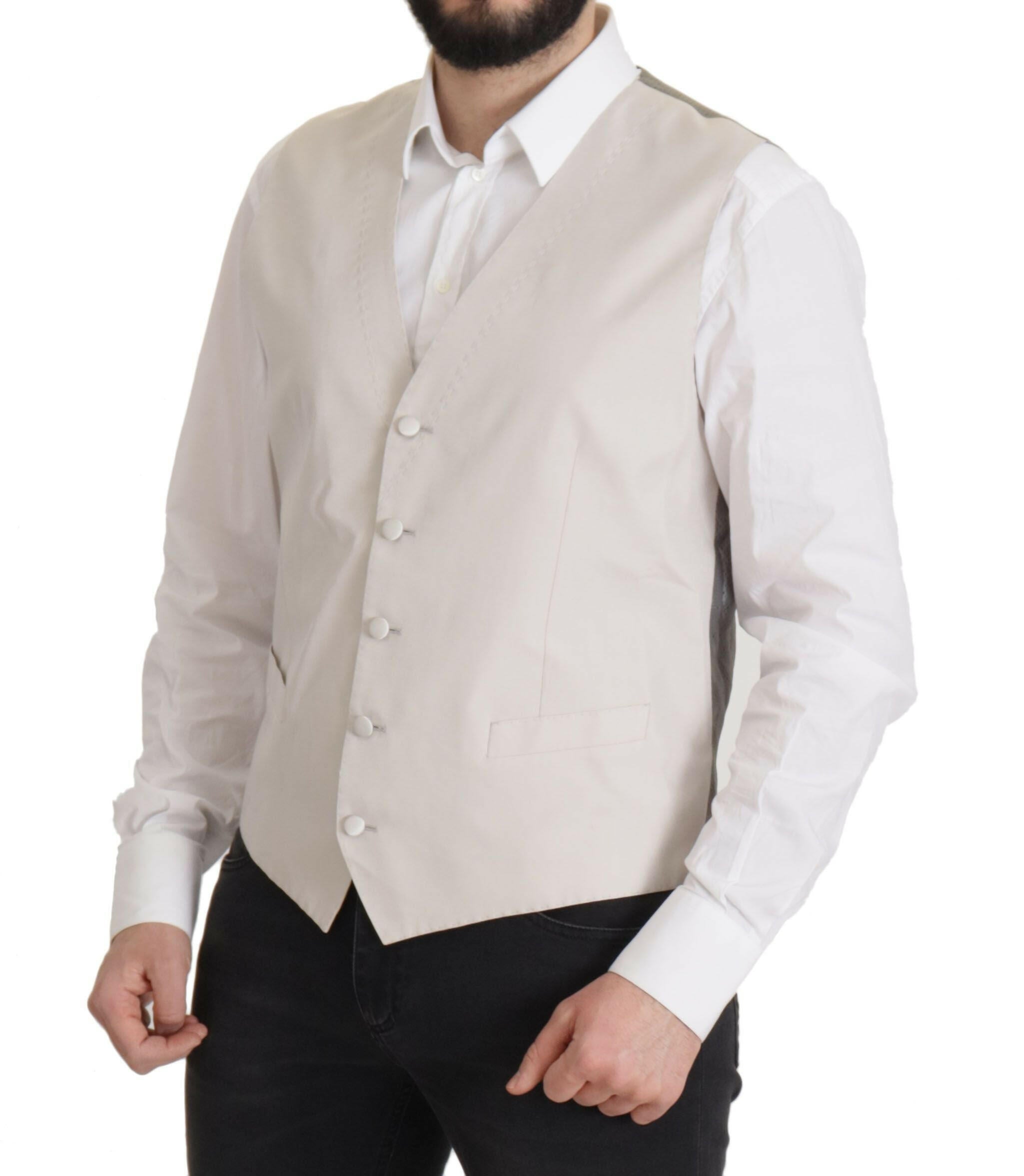 Dolce & Gabbana Gray Silk Single Breasted 2 Pc Blazer -   -  Dolce & Gabbana.