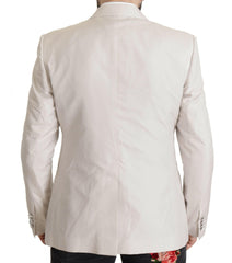Dolce & Gabbana Gray Silk Single Breasted 2 Pc Blazer -   -  Dolce & Gabbana.