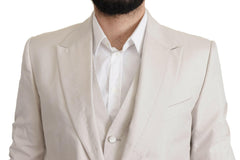 Dolce & Gabbana Gray Silk Single Breasted 2 Pc Blazer -   -  Dolce & Gabbana.