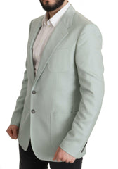 Dolce & Gabbana Green Cashmere Jacket Blazer Jacket -   -  Dolce & Gabbana.