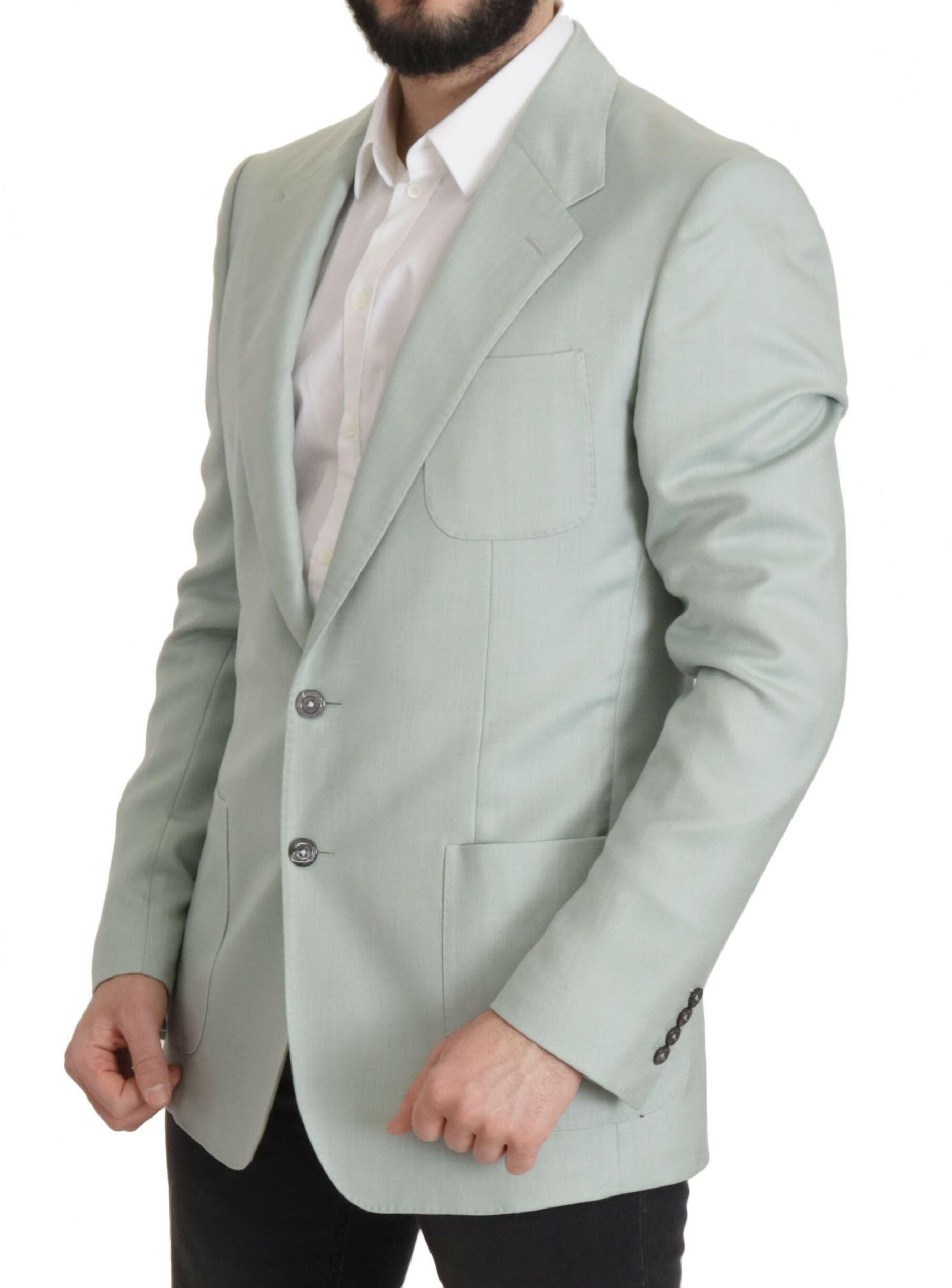Dolce & Gabbana Green Cashmere Jacket Blazer Jacket -   -  Dolce & Gabbana.
