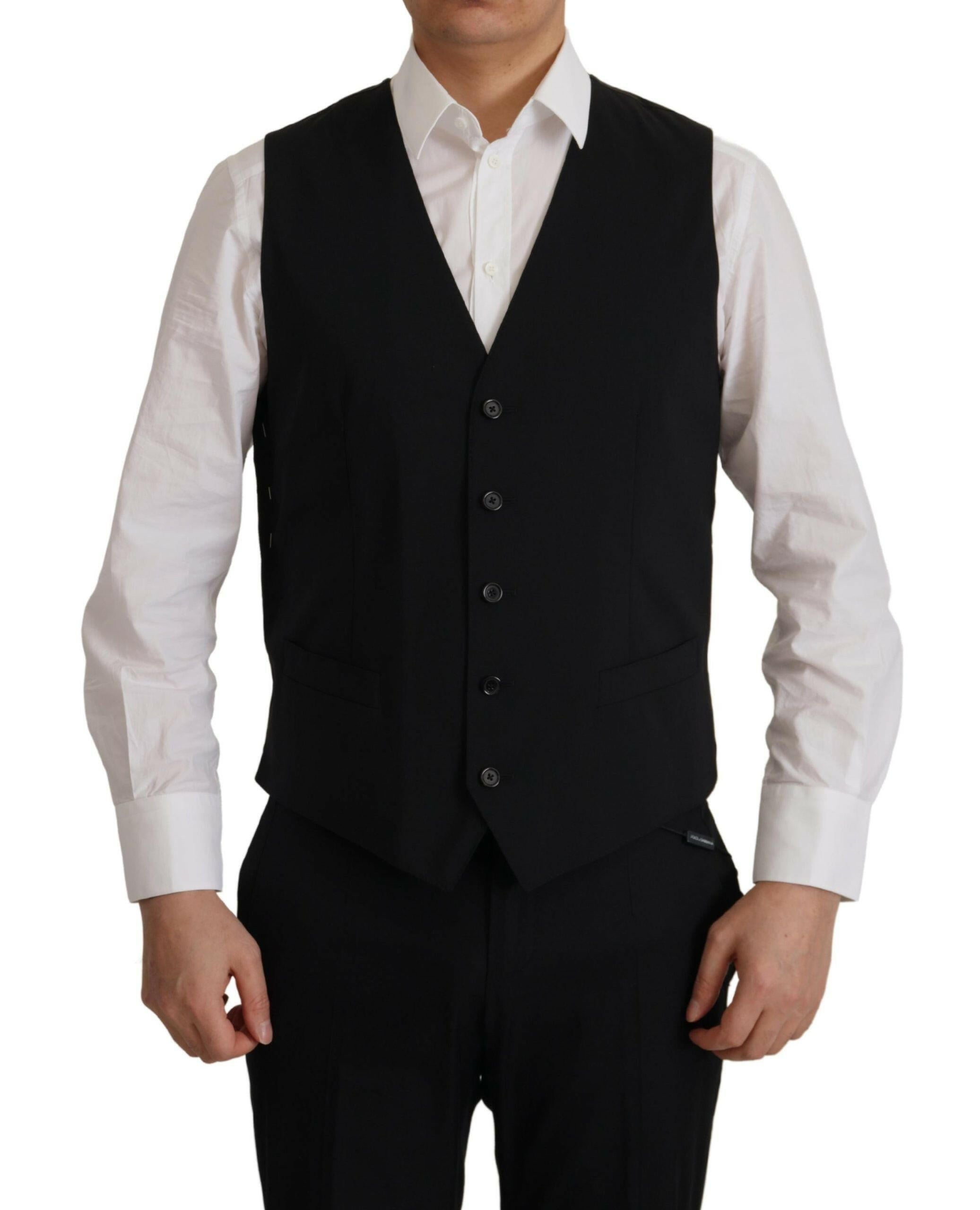 Dolce & Gabbana Black Jacket Vest 2 Piece MARTINI Blazer -   -  Dolce & Gabbana.