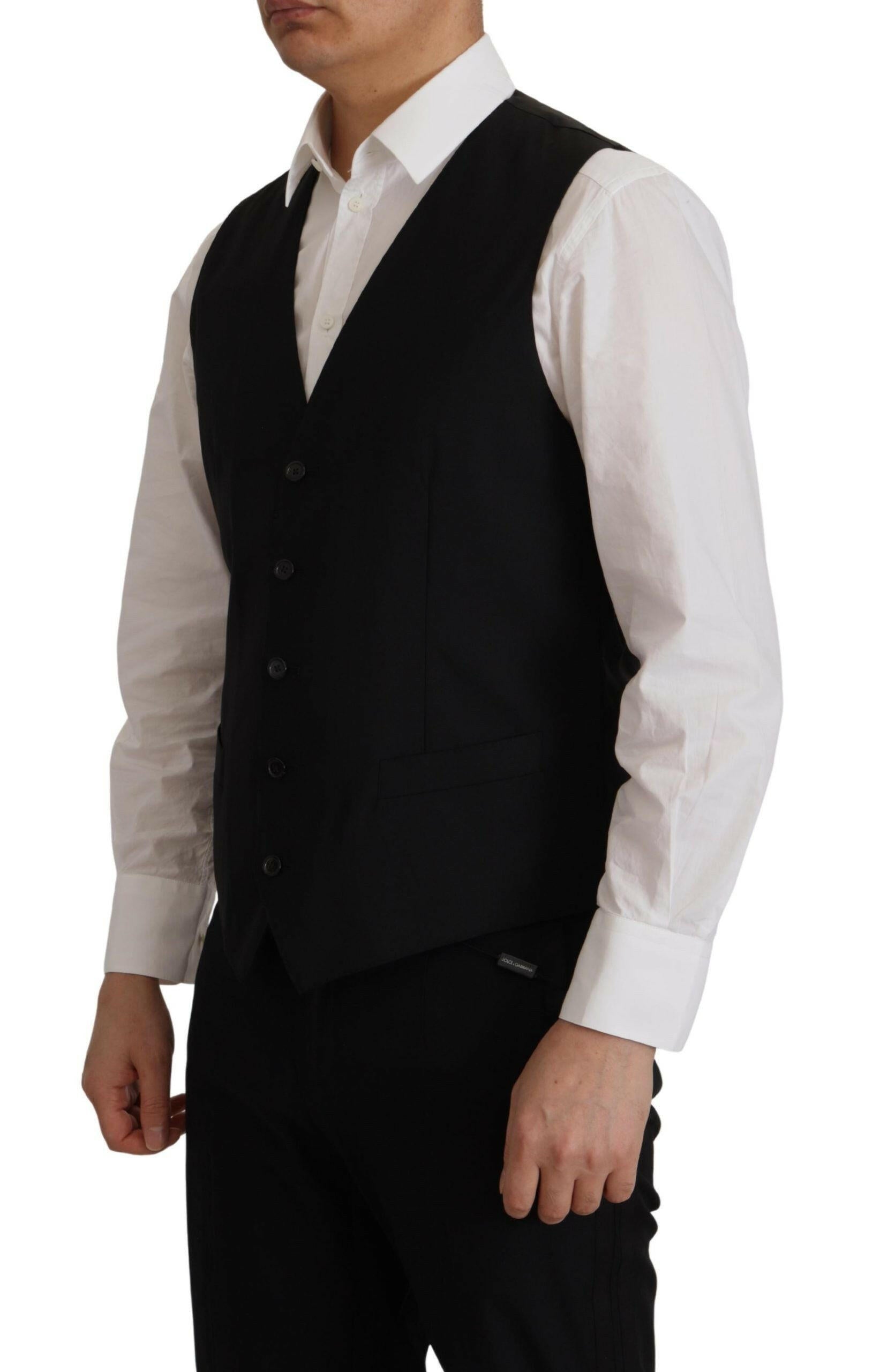 Dolce & Gabbana Black Jacket Vest 2 Piece MARTINI Blazer -   -  Dolce & Gabbana.