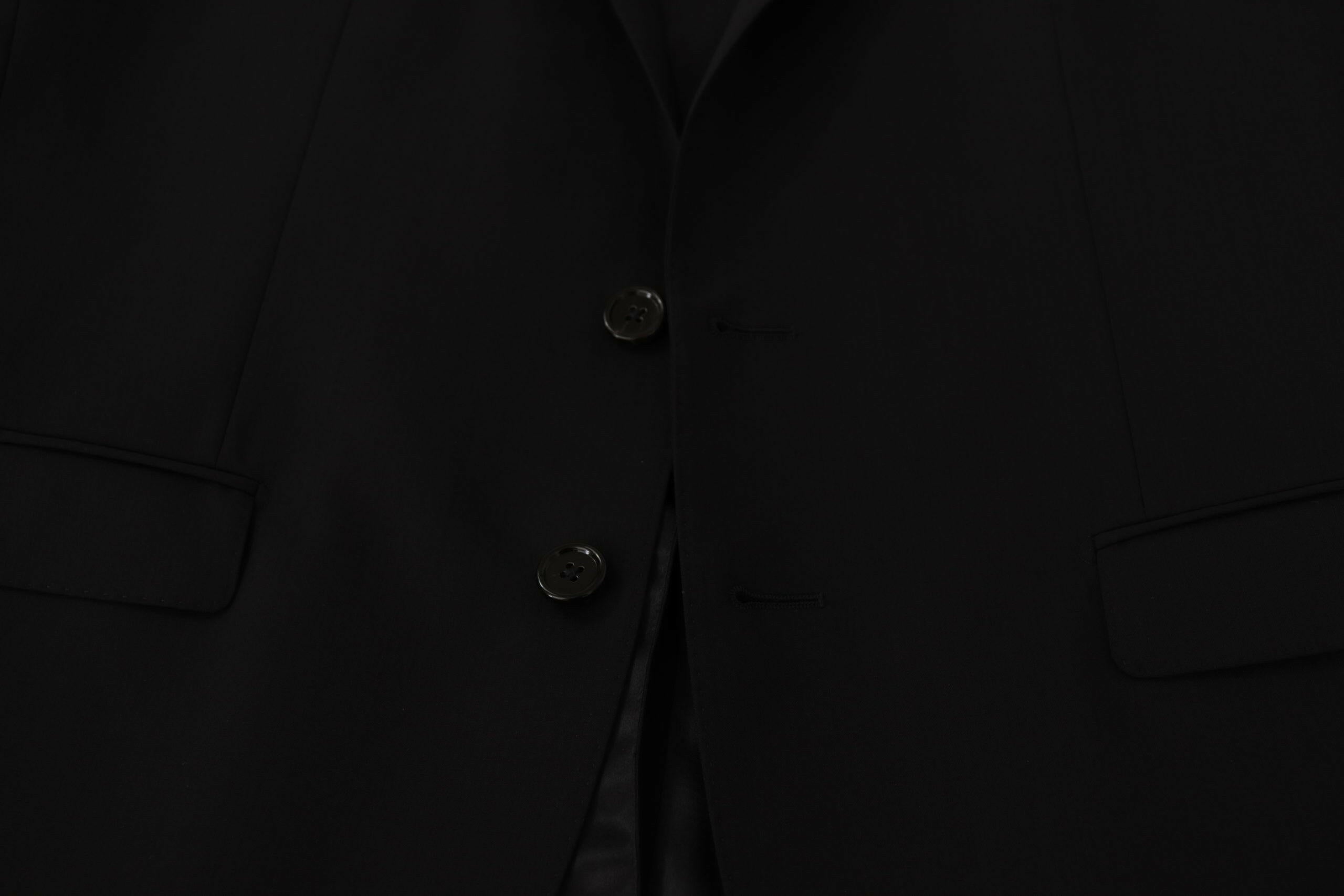 Dolce & Gabbana Black Single Breasted Jacket MARTINI Blazer -   -  Dolce & Gabbana.