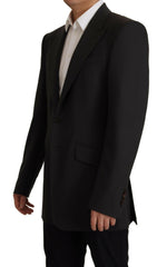 Dolce & Gabbana Black Wool Single Breasted Blazer v -   -  Dolce & Gabbana.