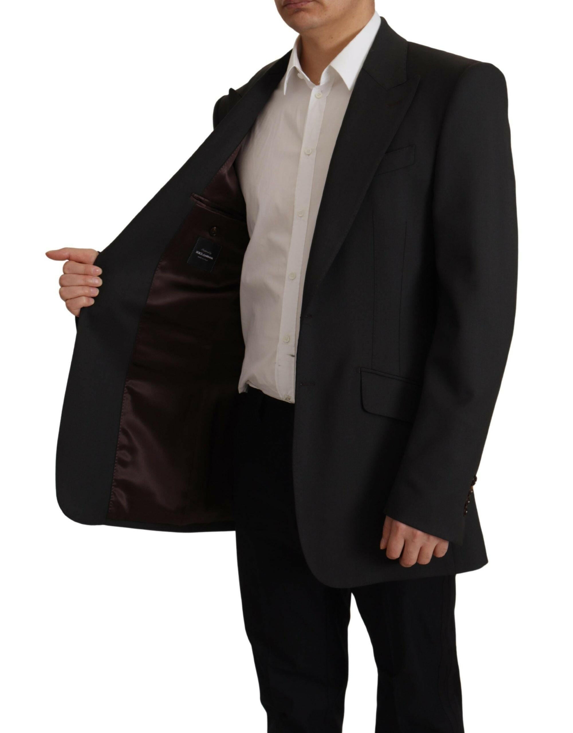 Dolce & Gabbana Black Wool Single Breasted Blazer v -   -  Dolce & Gabbana.