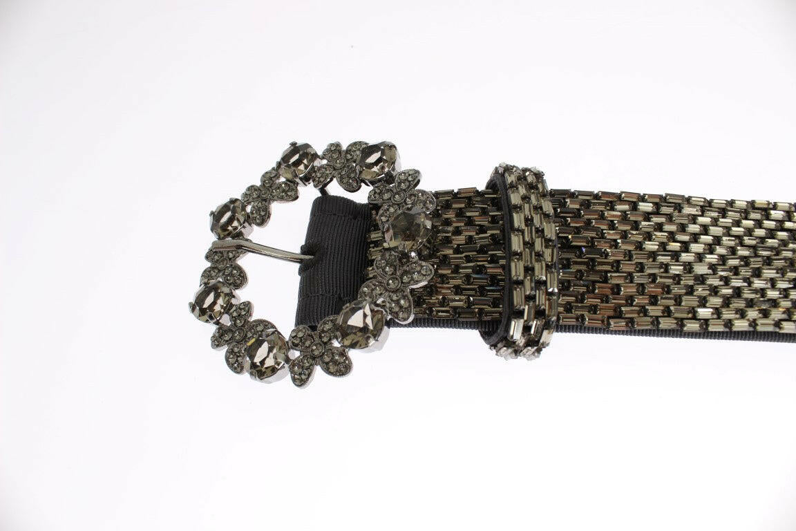Dolce & Gabbana Crystal Buckle Sequined Waist Belt -   -  Dolce & Gabbana.