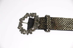 Dolce & Gabbana Crystal Buckle Sequined Waist Belt -   -  Dolce & Gabbana.