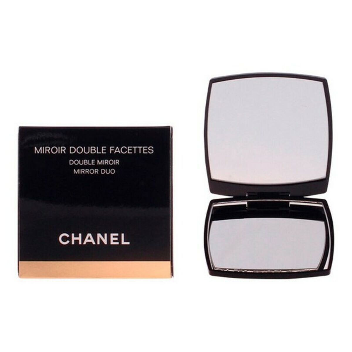 Double Mirror with Magnifier Chanel Black (1 Piece) -  Beauty, Utensils and accessories -  Chanel.