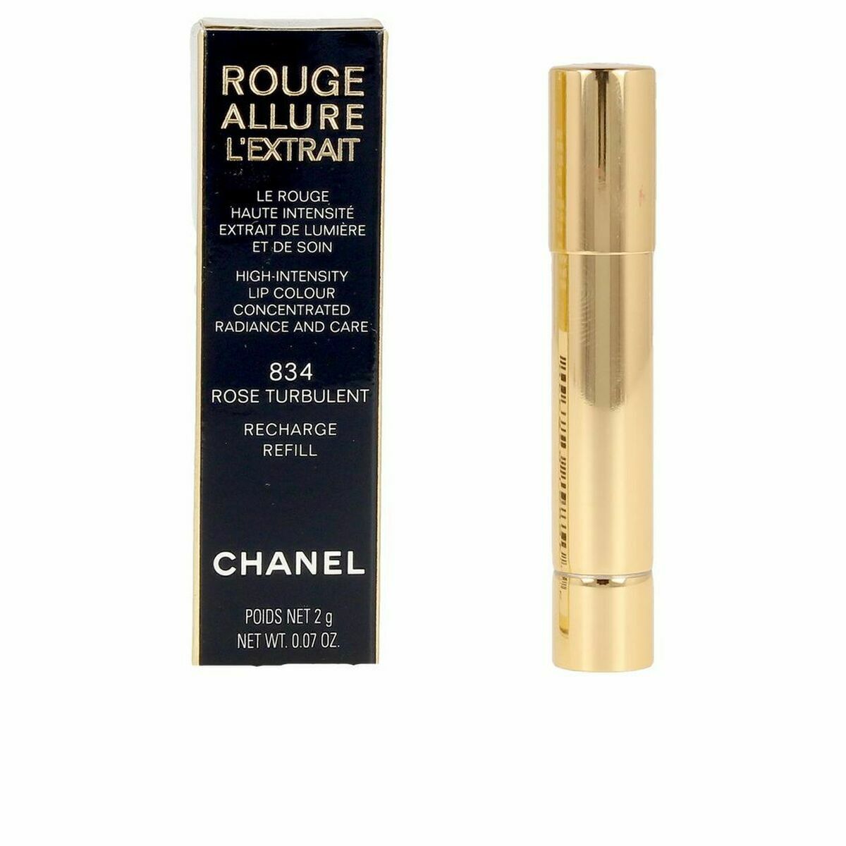 Lipstick Chanel Rouge Allure L'extrait - Ricarica Rose Turbulent 834 -  Beauty, Make-up -  Chanel.