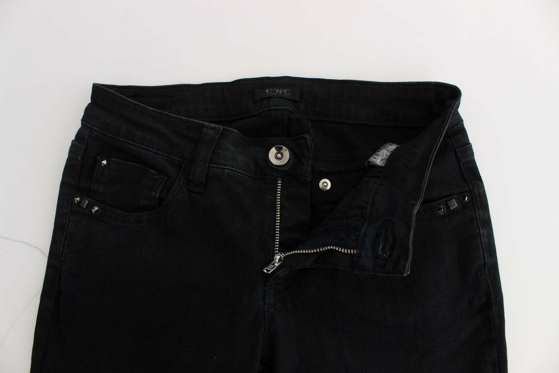 Costume National Black Cotton Slim Fit Denim Jeans -   -  Costume National.