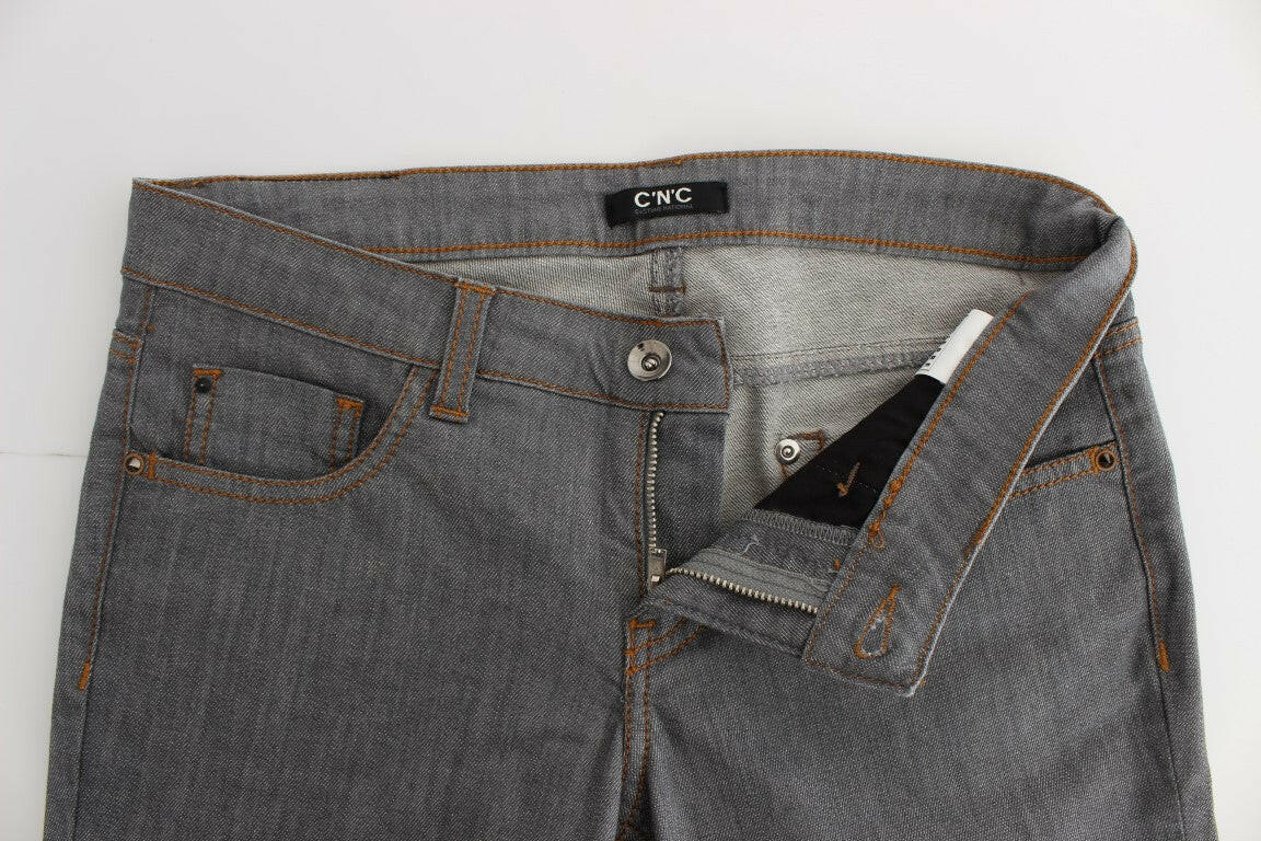 Costume National Gray Cotton Regular Fit Denim Jeans -   -  Costume National.