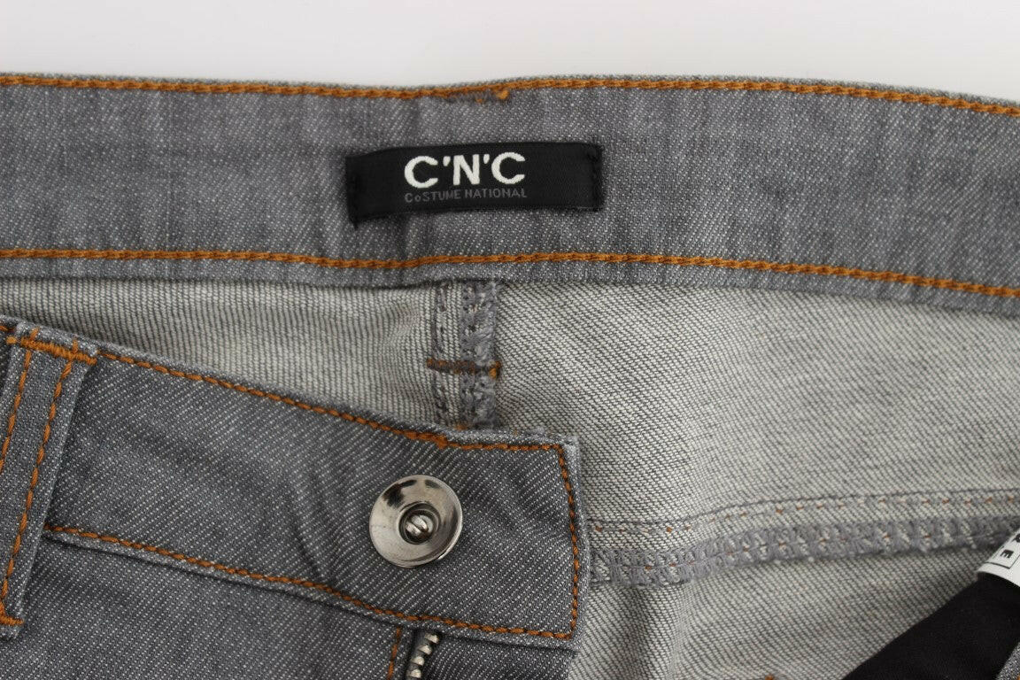 Costume National Gray Cotton Regular Fit Denim Jeans -   -  Costume National.
