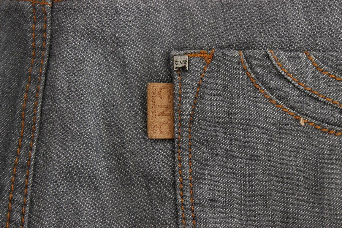 Costume National Gray Cotton Regular Fit Denim Jeans -   -  Costume National.
