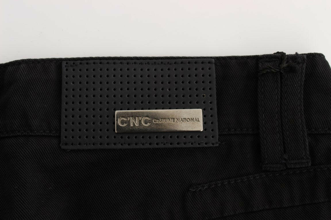 Costume National Black Cotton Slim Fit Bootcut Jeans -   -  Costume National.