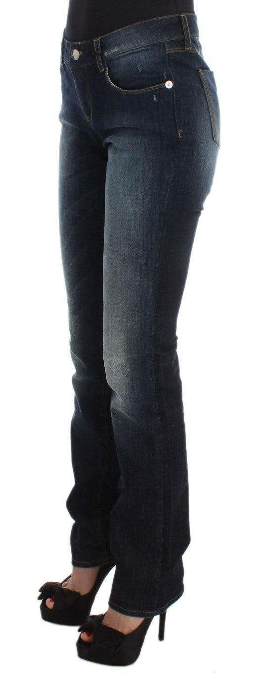 Costume National Blue Cotton Slim Fit Bootcut Jeans -   -  Costume National.