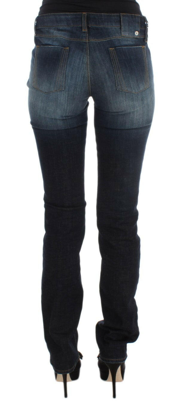 Costume National Blue Cotton Slim Fit Bootcut Jeans -   -  Costume National.