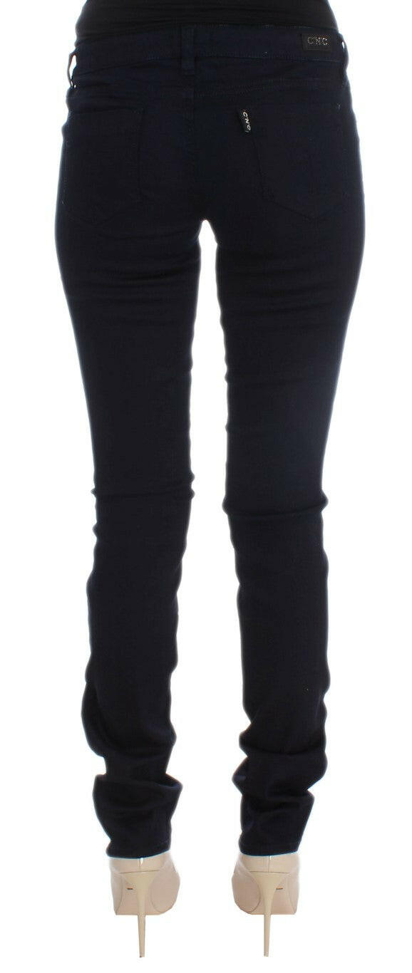 Costume National Blue Cotton Blend Slim Fit Jeans -   -  Costume National.