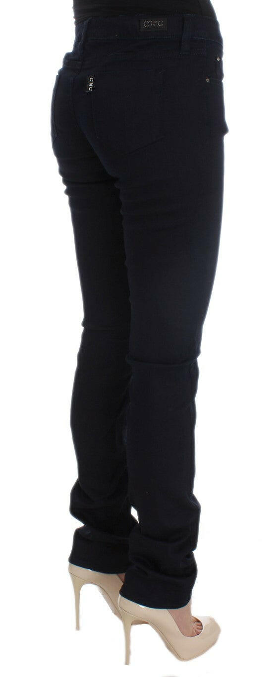 Costume National Blue Cotton Blend Slim Fit Jeans -   -  Costume National.