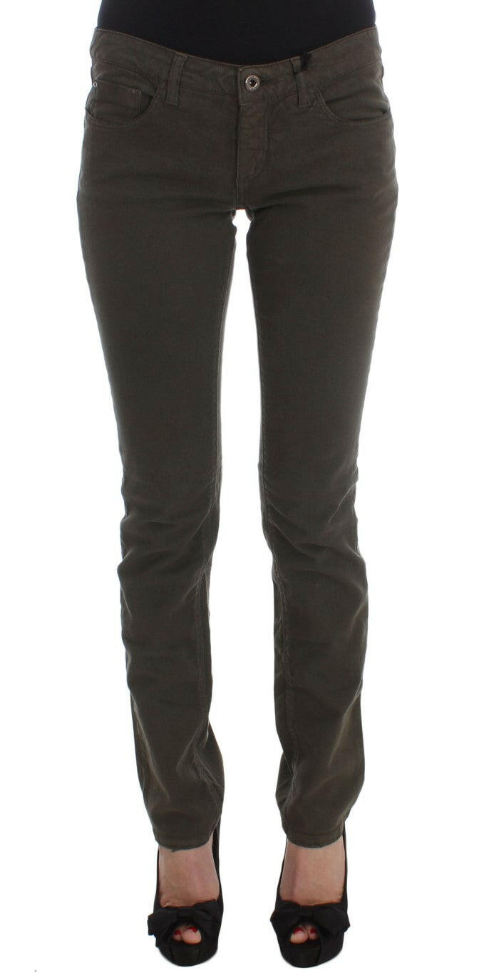 Costume National Green Cotton Blend Slim Fit Jeans -   -  Costume National.