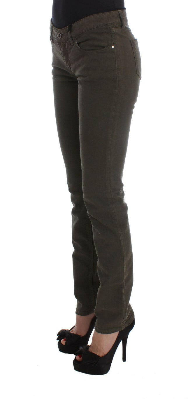 Costume National Green Cotton Blend Slim Fit Jeans -   -  Costume National.
