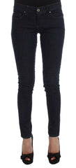 Costume National Blue Cotton Blend Slim Fit Jeans -   -  Costume National.