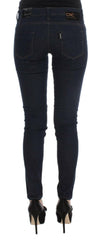 Costume National Blue Cotton Blend Slim Fit Jeans -   -  Costume National.