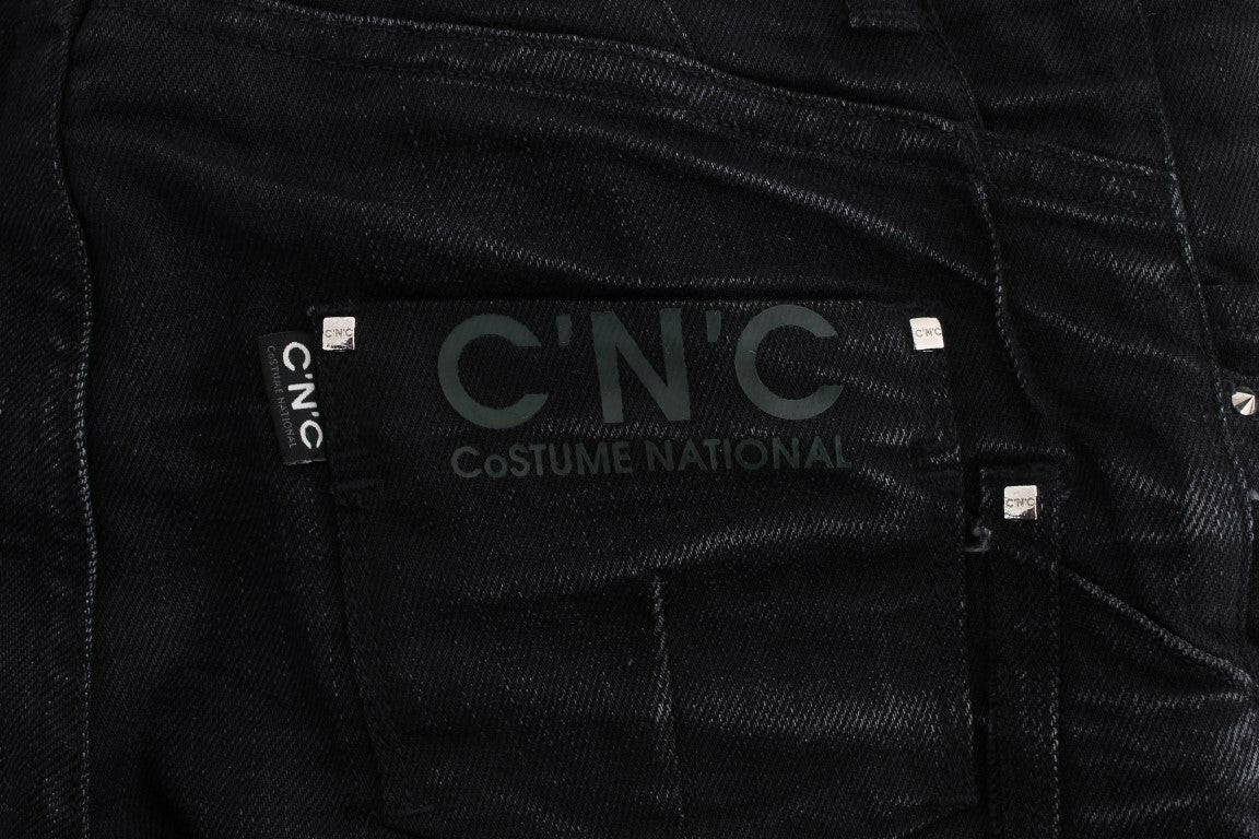Costume National Black Cotton Slouchy Slims Fit Jeans -   -  Costume National.