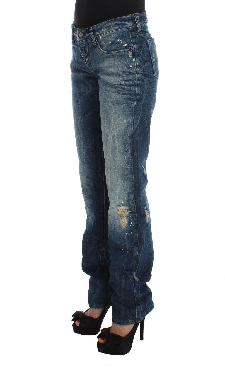 Costume National Blue Cotton Regular Fit Denim Jeans -   -  Costume National.