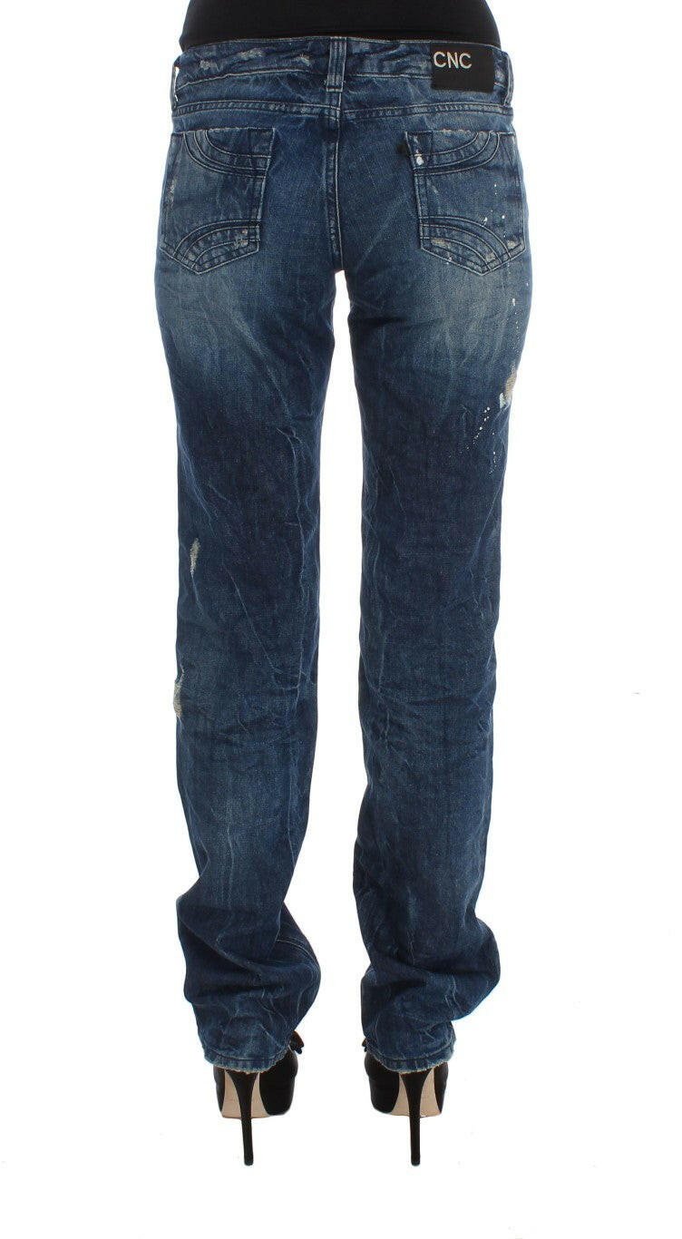 Costume National Blue Cotton Regular Fit Denim Jeans -   -  Costume National.