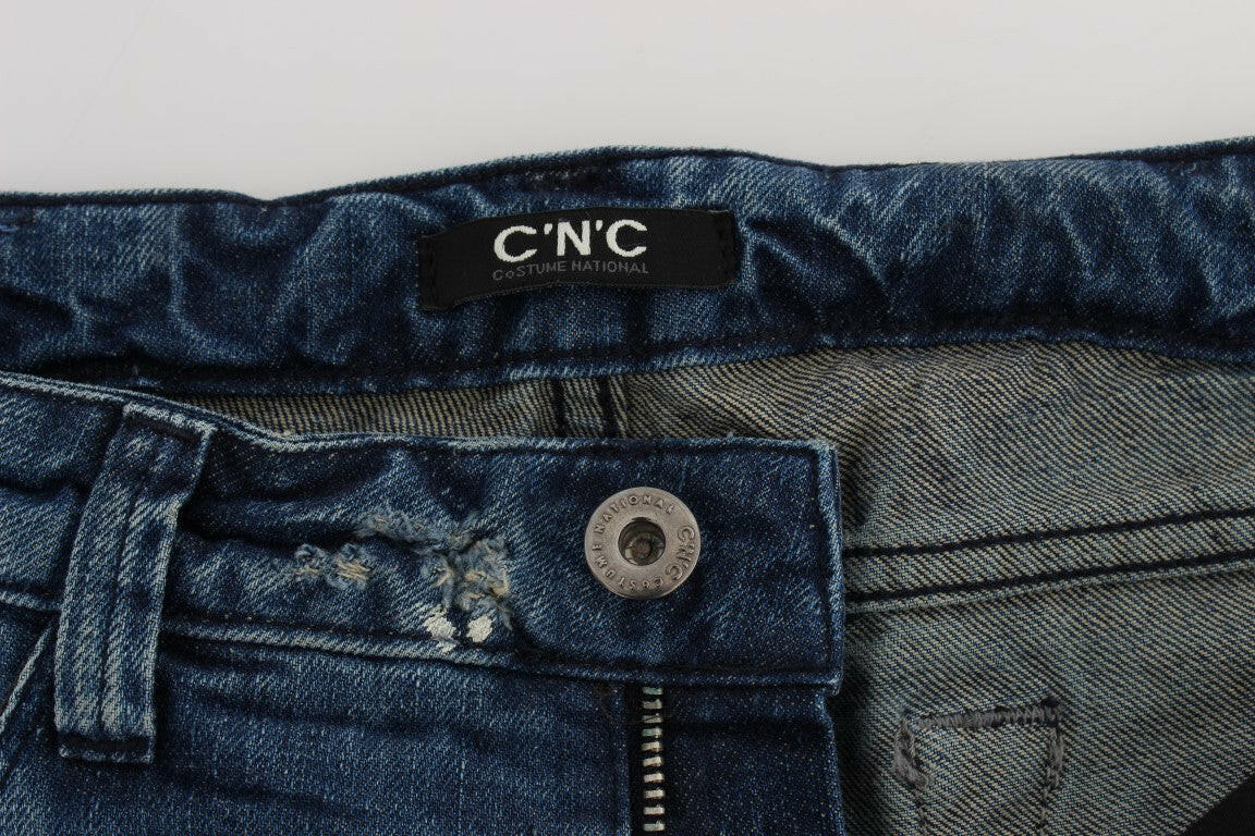 Costume National Blue Cotton Regular Fit Denim Jeans -   -  Costume National.