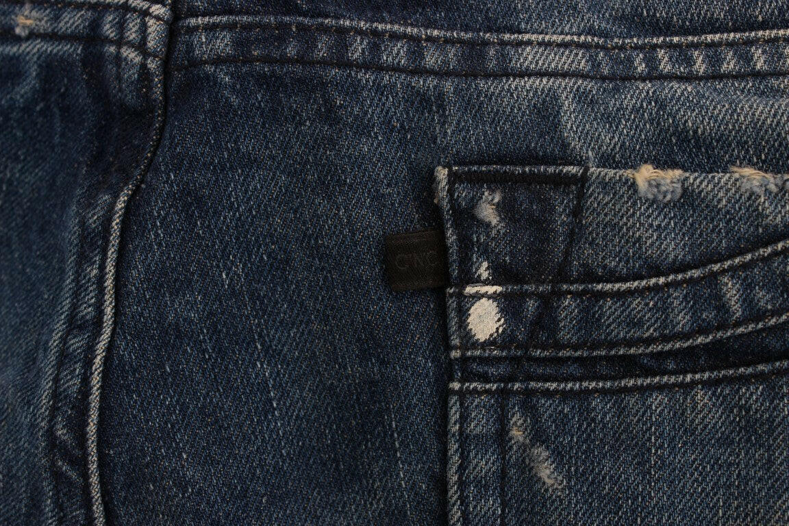 Costume National Blue Cotton Regular Fit Denim Jeans -   -  Costume National.