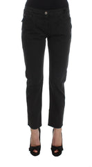 Costume National Black Cotton Capri Cropped Denim Jeans -   -  Costume National.